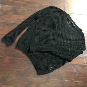 Crochet oversized knit sweater